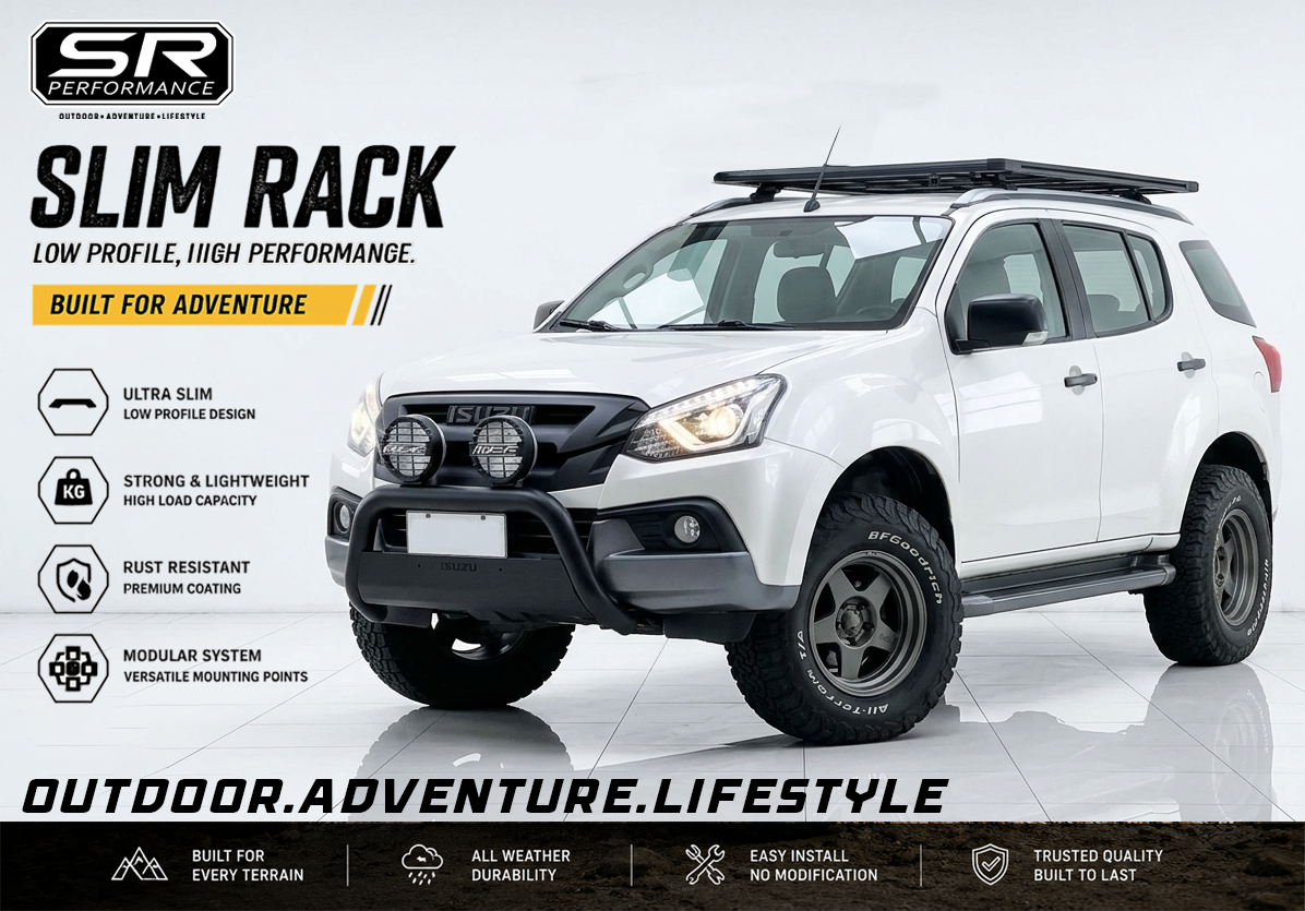 ALUMINUM SLIM RACK MEDIUM 180X125CM ISUZU MUX